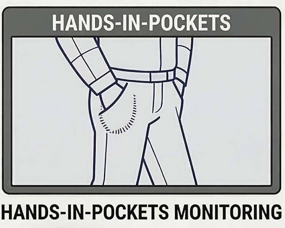 ポケット手入れ歩行